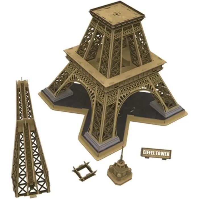 Explora EXP3301045402031 Puzzle 3D Torre Eiffel Juego de Construcción 80 Piezas para Niños y Niñas a Partir de 8 Años 2