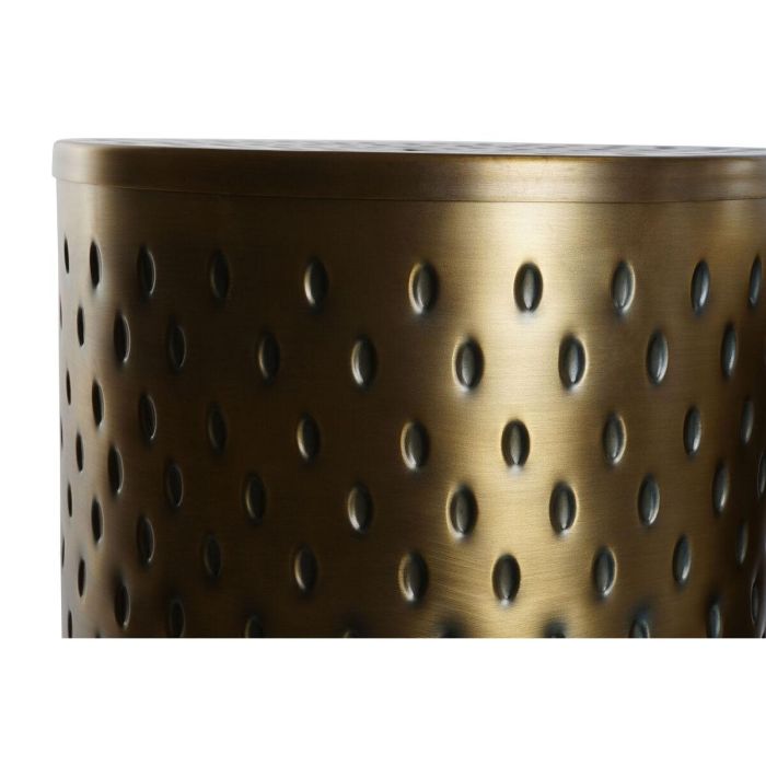 DKD Home Decor Mesita Auxiliar Moderna Dorado, Set de 2 Piezas en Metal, Dimensiones 43x54x43 cm 2 DKD Home Decor Mesita Auxiliar Moderna Dorado, Set de 2 Piezas en Metal, Dimensiones 43x54x43 cm 2