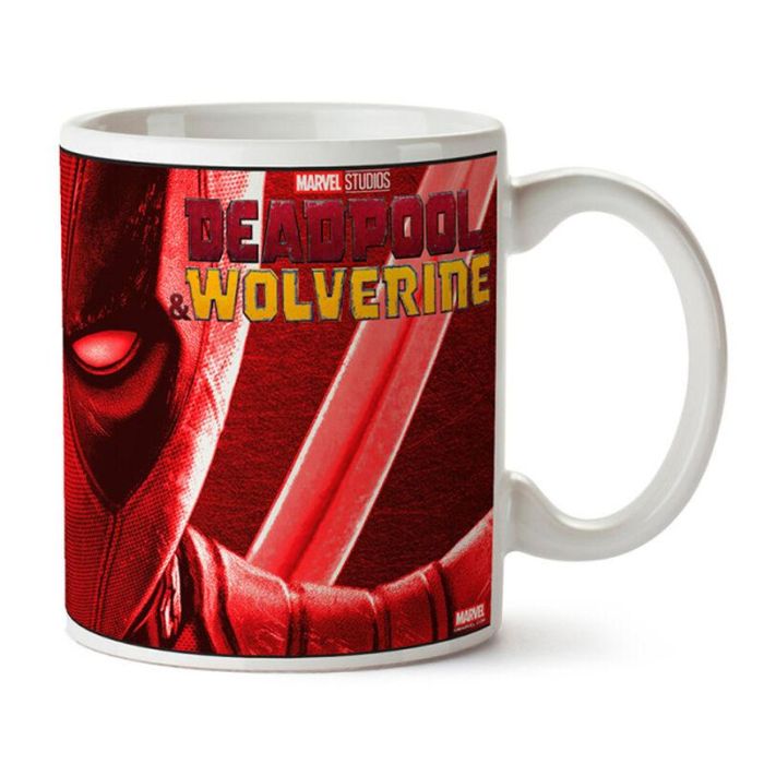 Marvel Taza Deadpool Wolverine Cerámica 8,5x10x12,5cm