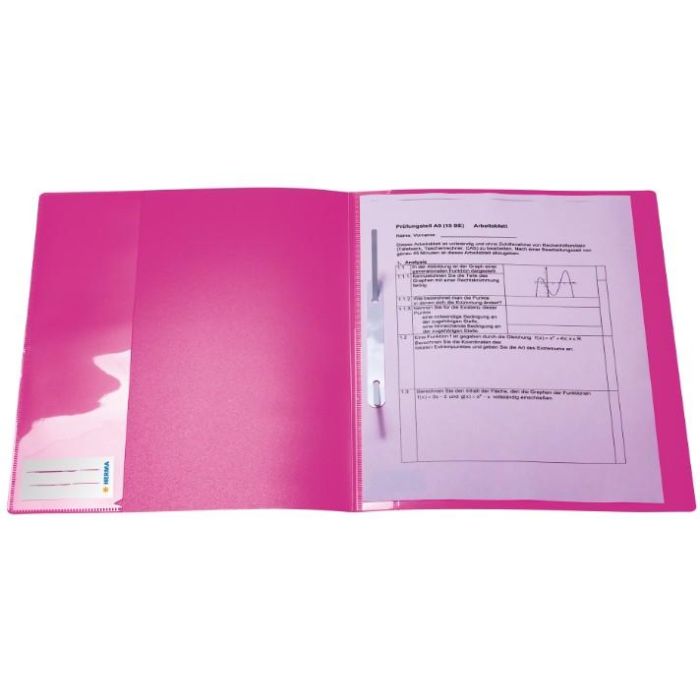 HERMA Schnellhefter A4 neon pink Polypropylen 3St. 3
