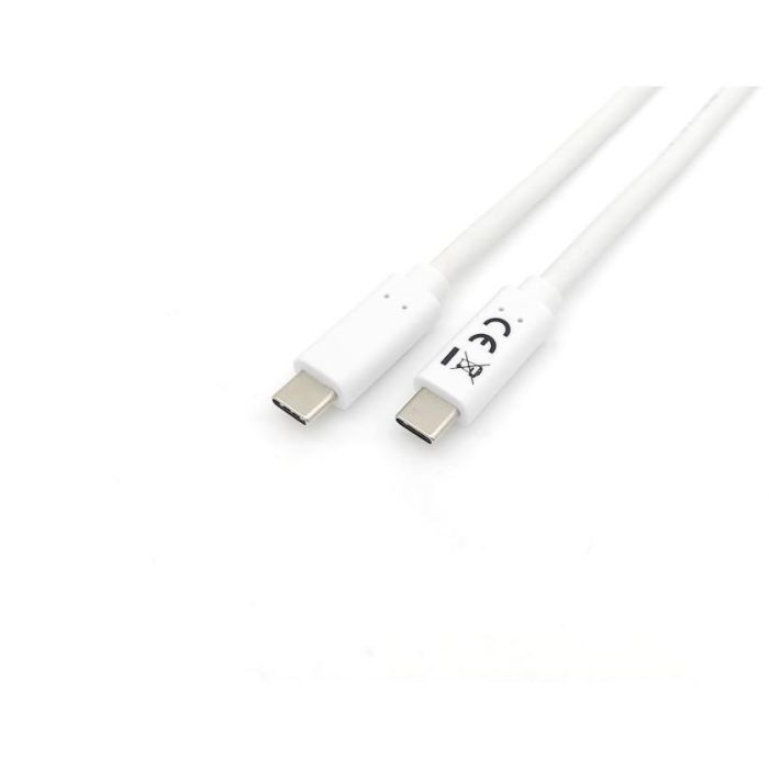 EQUIP 128362 Cable USB-C a USB-C 3.2 Gen 1 Macho/Macho 2 metros Blanco 60W PD 4 EQUIP 128362 Cable USB-C a USB-C 3.2 Gen 1 Macho/Macho 2 metros Blanco 60W PD 4