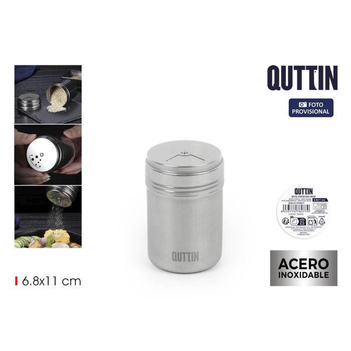 Bote de Especias Acero Inoxidable Quttin 6.8 x 11 cm - Inde (24 Unidades) Bote de Especias Acero Inoxidable Quttin 6.8 x 11 cm - Inde (24 Unidades)