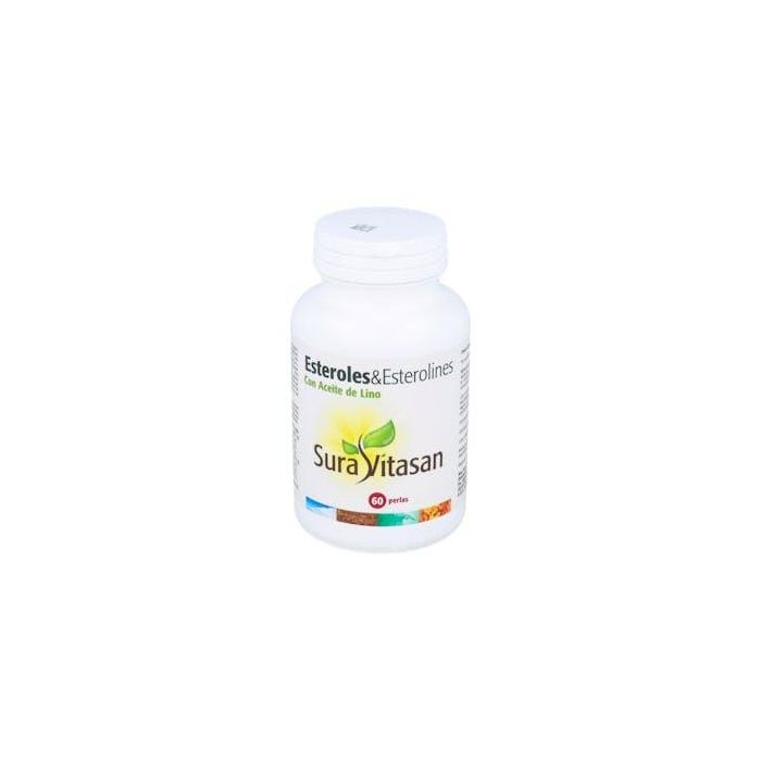 SURA VITASAN Esteroles y Esterolines con Aceite de Lino y Omega-3, Perlas – 60 Perlas
