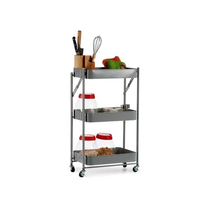 Carrito Verdulero Kinvara B1148I-TJ Gris Acero Plástico 29,5 x 78,5 x 45,5 cm 1 Carrito Verdulero Kinvara B1148I-TJ Gris Acero Plástico 29,5 x 78,5 x 45,5 cm 1