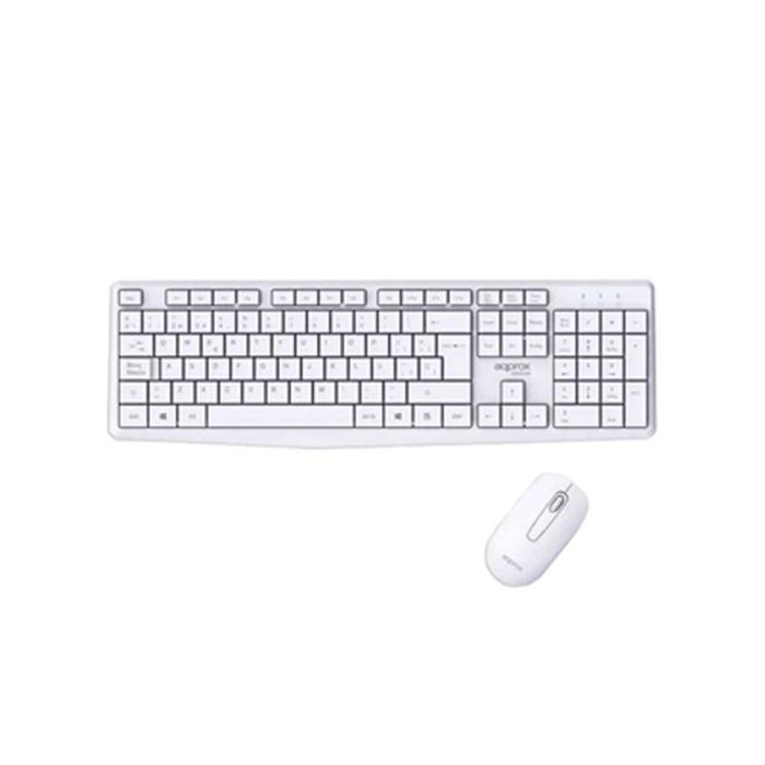 Teclado y Ratón approx! X420W 1000DPI Blanco Español Qwerty Español 0 Teclado y Ratón approx! X420W 1000DPI Blanco Español Qwerty Español 0