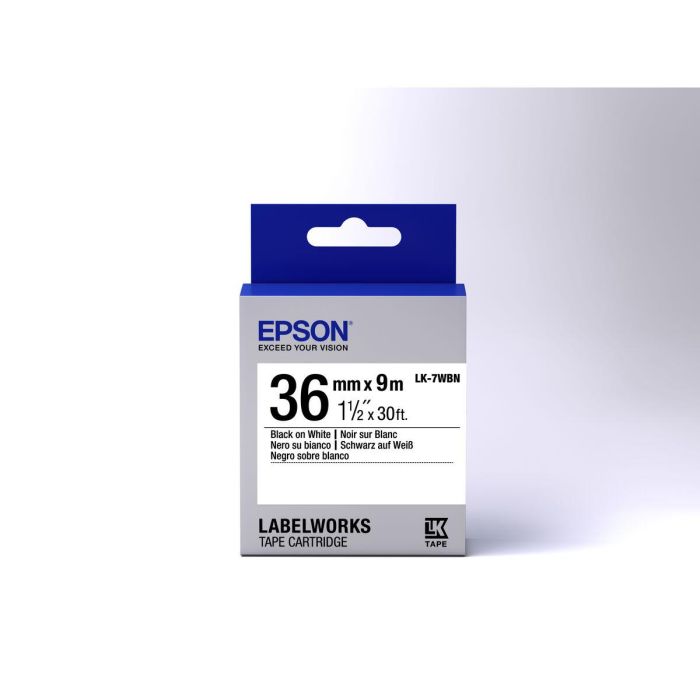 Etiquetas para Impresora Epson C53S657006 Negro Negro/Blanco 1 Etiquetas para Impresora Epson C53S657006 Negro Negro/Blanco 1