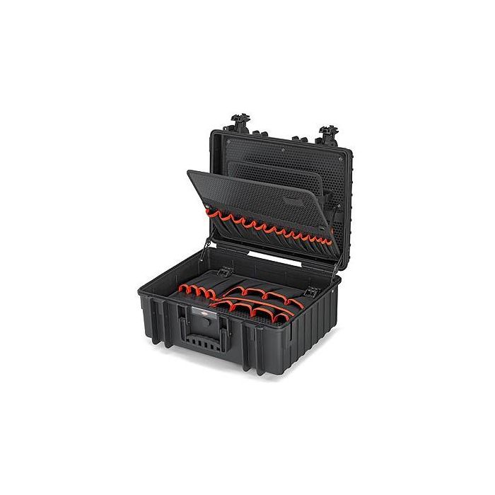 Knipex Robust34 maleta de herramientas vacía de polipropileno (PP) resistente al polvo, golpes y agua, color negro