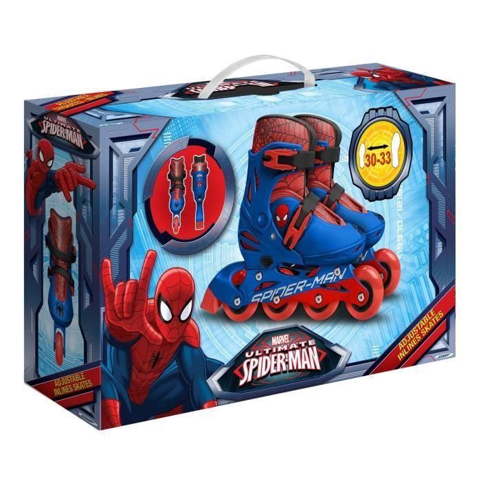 Stamp Patines en línea Disney Spiderman Ajustables Talla 30-33 con Rodamiento 608Z, Ruedas PVC y Freno trasero para Niño 2 Stamp Patines en línea Disney Spiderman Ajustables Talla 30-33 con Rodamiento 608Z, Ruedas PVC y Freno trasero para Niño 2