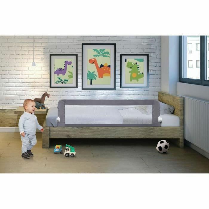 Dreambaby DRE9312742477509 Barrera de Cama Nicole para Camas y Camas Planas 150x50 cm Gris 4