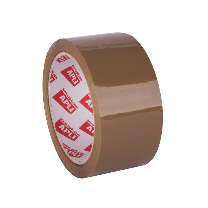 Apli Precinto Basic Pp Adhesivo Acrílico 28 Micras Sin Ruido Rollo 48 mmx66M Marrón Brillante Apli Precinto Basic Pp Adhesivo Acrílico 28 Micras Sin Ruido Rollo 48 mmx66M Marrón Brillante