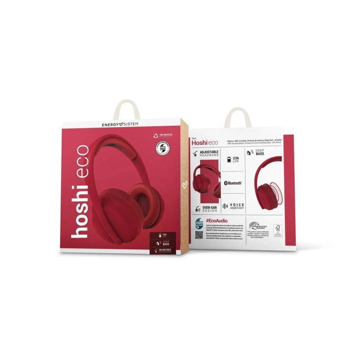 Energy Sistem Auriculares Hoshi Eco Red Bluetooth 5.3 Diadema con Micrófono - 457557 6 Energy Sistem Auriculares Hoshi Eco Red Bluetooth 5.3 Diadema con Micrófono - 457557 6