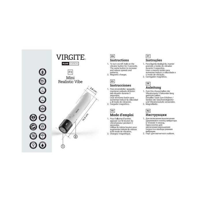Vibrador Virgite Silicona 9 Vibrador Virgite Silicona 9