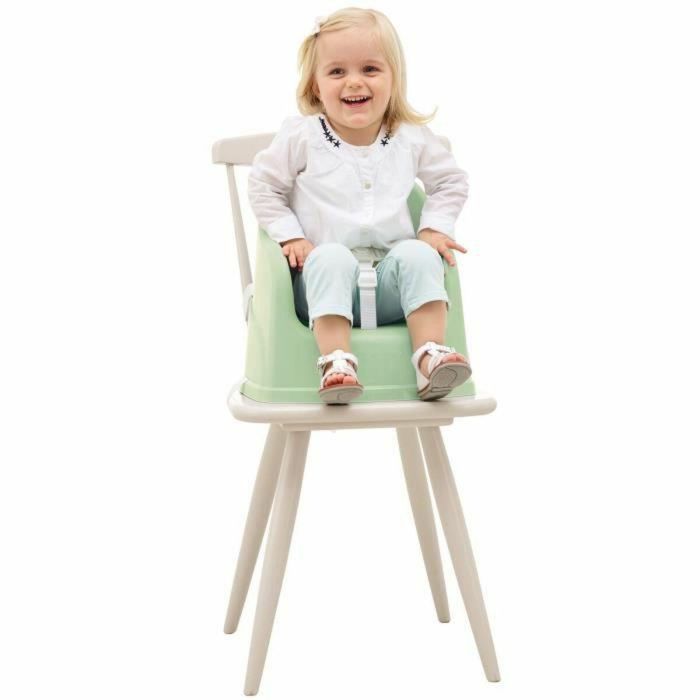 THERMOBABABY TUDI Silla Booster - de 6 a 36 meses - Arnés de seguridad de 3 puntos - Céladon Green 1