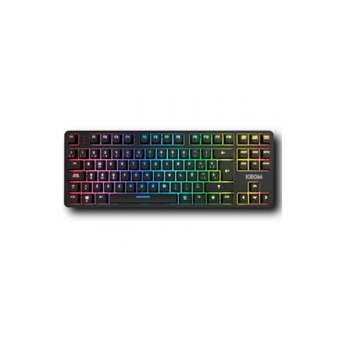 Krom NXKROMKERNELPROSP Teclado Gaming Mecánico Inalámbrico TKL Hot Swap RGB, Triple Conexión USB, Bluetooth y 2.4 GHz 1