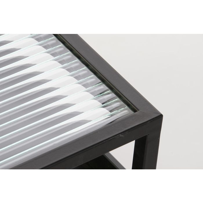 DKD Home Decor Mesa Centro Loft Negro Metal Cristal 120 x 60 x 40 cm 3 DKD Home Decor Mesa Centro Loft Negro Metal Cristal 120 x 60 x 40 cm 3