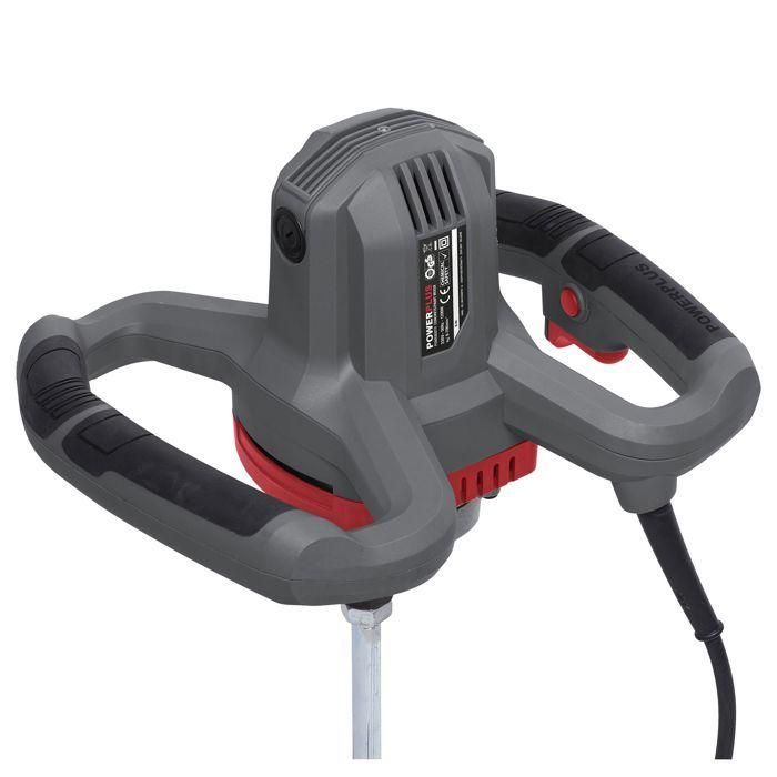 Mezclador de concreto / pintura POWERPLUS 1200 W POWE80070 con agitador de 120 mm 1 Mezclador de concreto / pintura POWERPLUS 1200 W POWE80070 con agitador de 120 mm 1