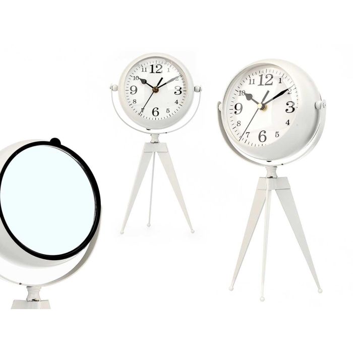 Reloj Forja Esfera Ovalada Espejo Blanco 32Cm Giftdecor (4 Unidades) Reloj Forja Esfera Ovalada Espejo Blanco 32Cm Giftdecor (4 Unidades)