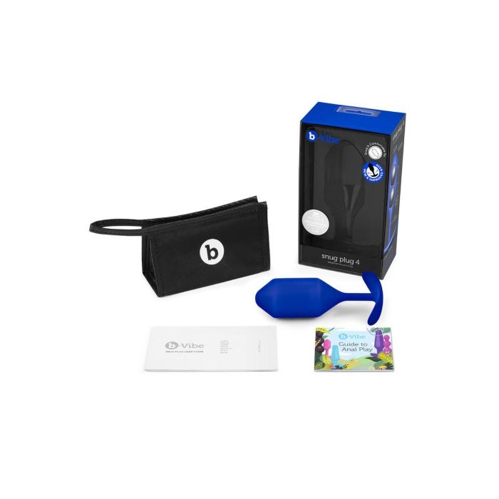 Plug Anal B-Vibe 4 Azul Azul marino 8 Plug Anal B-Vibe 4 Azul Azul marino 8