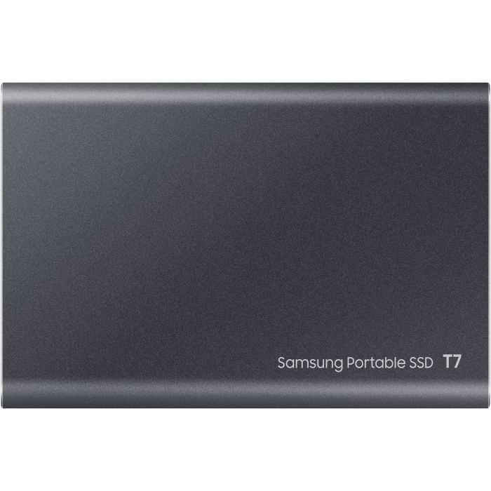 Samsung Portable SSD T7 2TB USB 3.2 Gen2 Tipo C Gris Titanio - NVMe, Lectura 1050MB/s, Escritura 1000MB/s, Aluminio 5