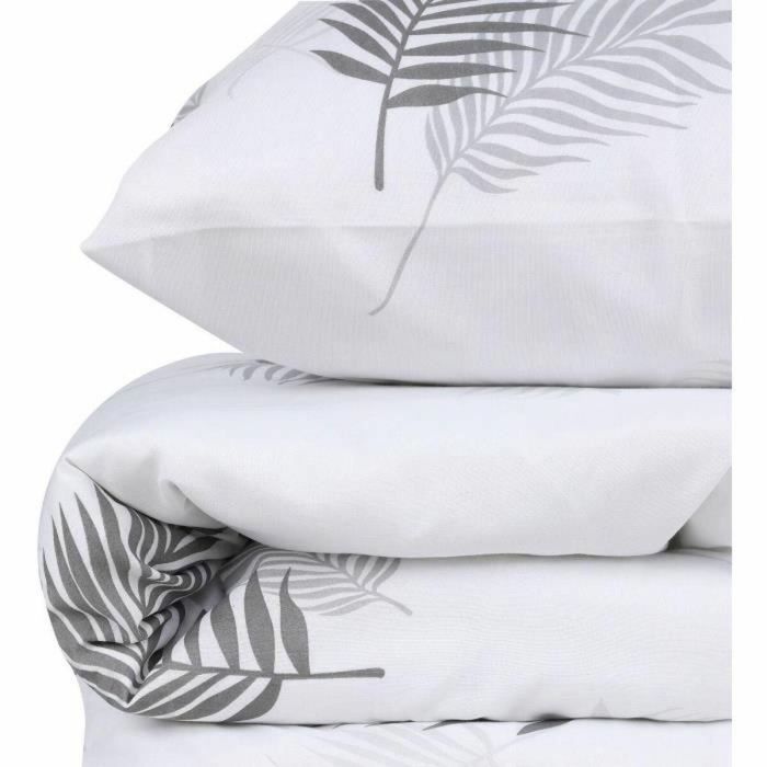 Juego de Cama con Funda Nórdica 220x240 cm y 2 Fundas de Almohada 60x60 cm Gris - 65% Algodón, 35% Poliéster - ASI8682870114951 2 Juego de Cama con Funda Nórdica 220x240 cm y 2 Fundas de Almohada 60x60 cm Gris - 65% Algodón, 35% Poliéster - ASI8682870114951 2