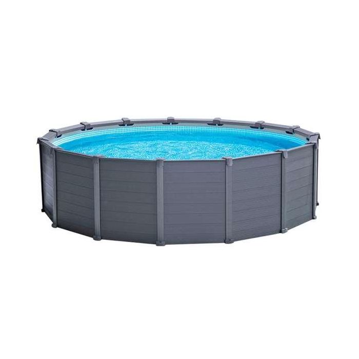 Piscina graphite gray panel d478x124 cm(c/bomba aren 5 Piscina graphite gray panel d478x124 cm(c/bomba aren 5