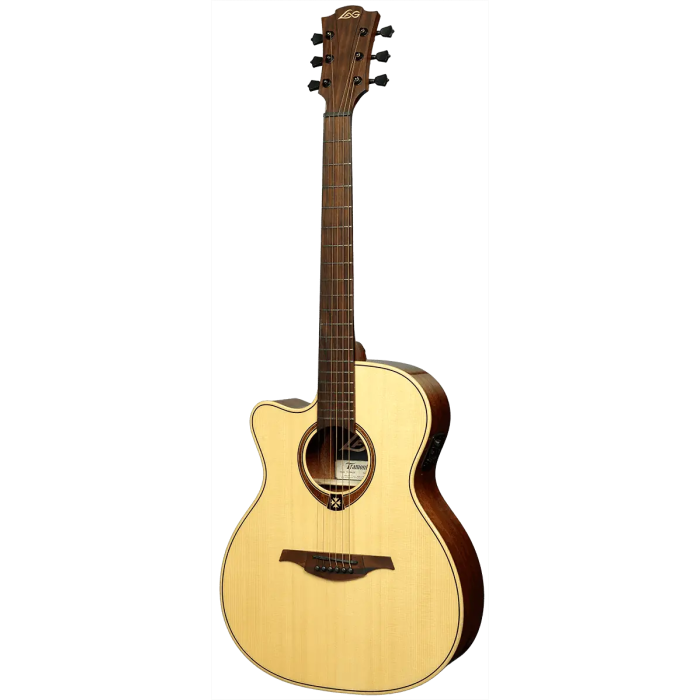 LAG Tramontane 88 A/E Cutaway Lag Guitarra Electroacústica Auditorium Zurdos Natural 1