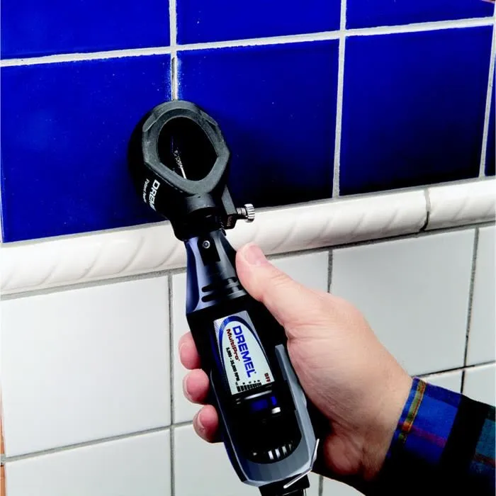 Dremel 568 Kit de Desconexión para Juntas de Pared y Loza, Reduce Riesgo de Rotura de Baldosas, Fácil Ajuste de Profundidad 1