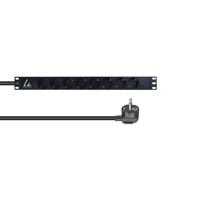 Lanview 19'' rack mount power strip, 3m, 16A with 8 x Schuko type F socket Lanview 19'' rack mount power strip, 3m, 16A with 8 x Schuko type F socket