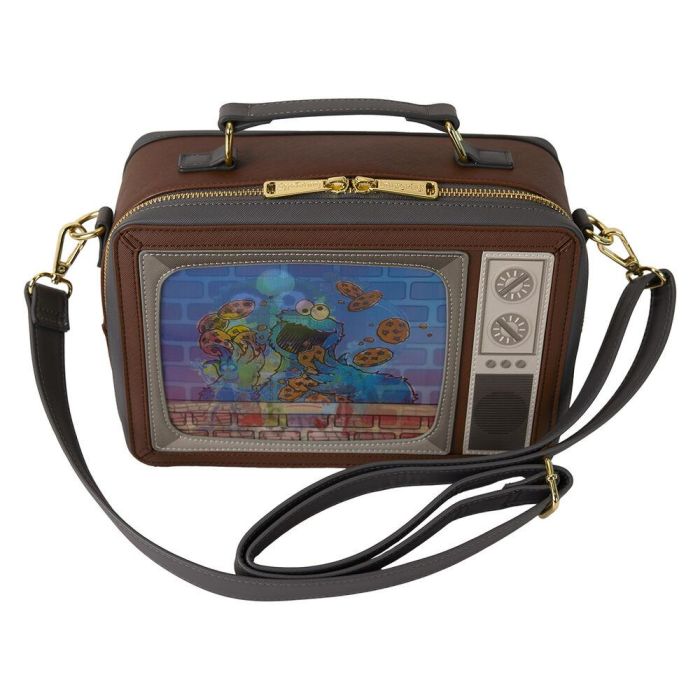 Bolso bandolera lenticular Retro TV Barrio Sesamo Loungefly 7