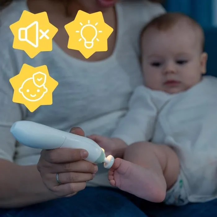 Badabulle BAD3661276189232 Lima Eléctrica con 6 Puntas Intercambiables + 3 Recambios 4 Badabulle BAD3661276189232 Lima Eléctrica con 6 Puntas Intercambiables + 3 Recambios 4