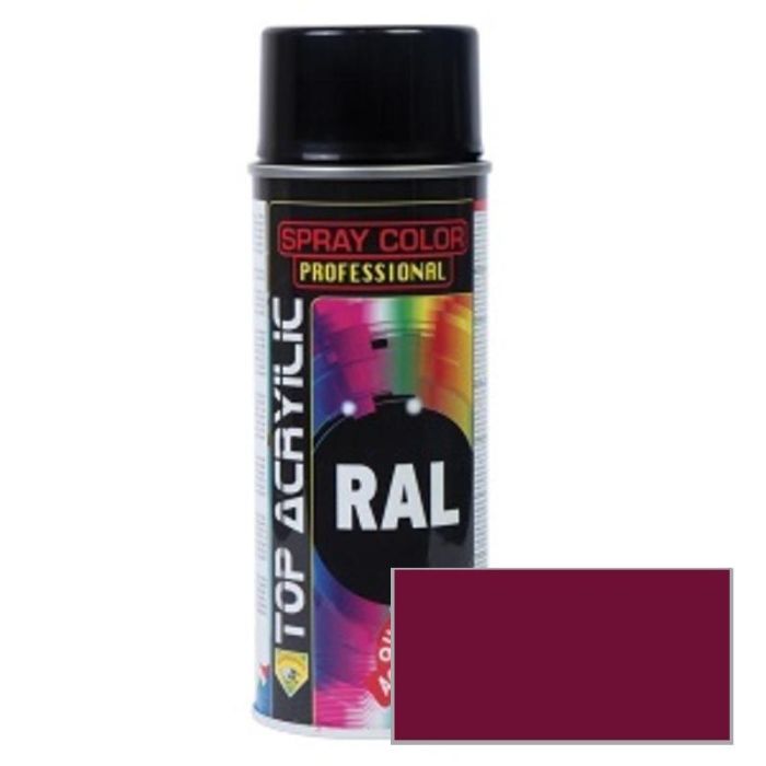 TOP ACRYLIC Ral-3005 Spray Acrílico Rojo Vino 400ml