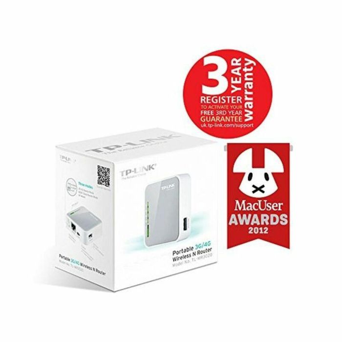 TP-Link TL-MR3020 Router Portátil Wi-Fi N150 Mbps (2.4 GHz) para Módem USB 3G/4G, Ethernet Rápido, Gris/Blanco 5 TP-Link TL-MR3020 Router Portátil Wi-Fi N150 Mbps (2.4 GHz) para Módem USB 3G/4G, Ethernet Rápido, Gris/Blanco 5