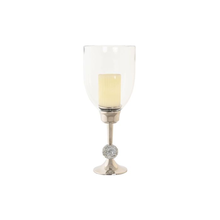 Portavela Glam DKD Home Decor Plateado 16 x 41 x 16 cm 3 Portavela Glam DKD Home Decor Plateado 16 x 41 x 16 cm 3