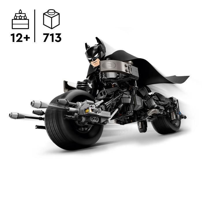 LEGO DC Batman 76273 Minifigura de Batman y motocicleta Bat-Pod para construir 1 LEGO DC Batman 76273 Minifigura de Batman y motocicleta Bat-Pod para construir 1