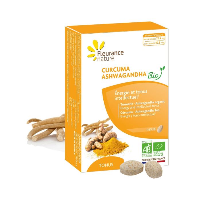 FLEURANCE NATURE Cúrcuma - Ashwagandha 15 Comprimidos Bio