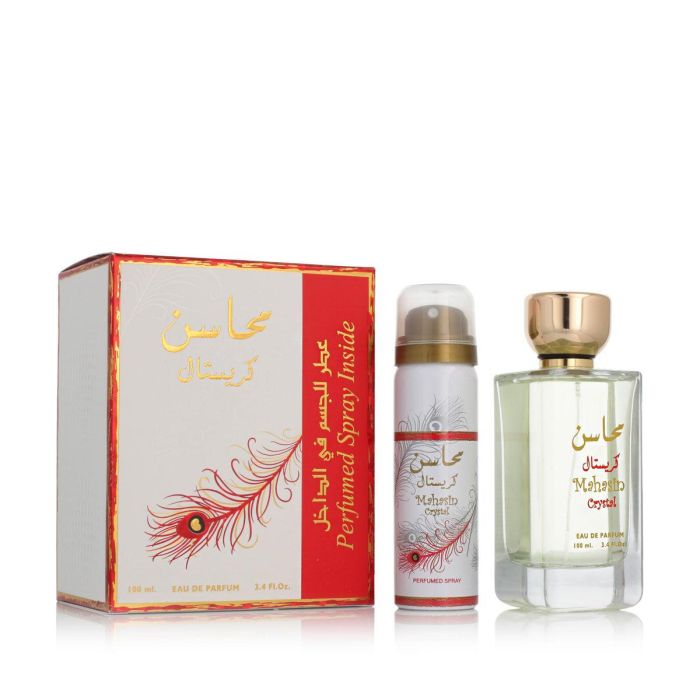 Set de Perfume Mujer Lattafa Mahasin Crystal EDP 2 Piezas