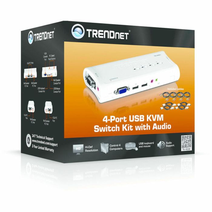Switch KVM Trendnet TK-409K 1 Switch KVM Trendnet TK-409K 1