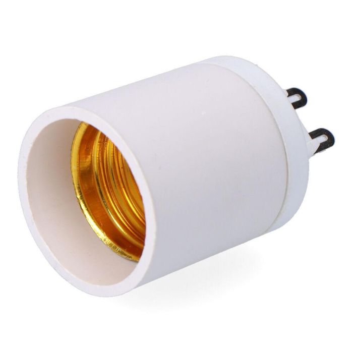 Convertidor de g9 a e27, 2 a 230 v, blanco, ø33 x 57mm (retractilado) Convertidor de g9 a e27, 2 a 230 v, blanco, ø33 x 57mm (retractilado)