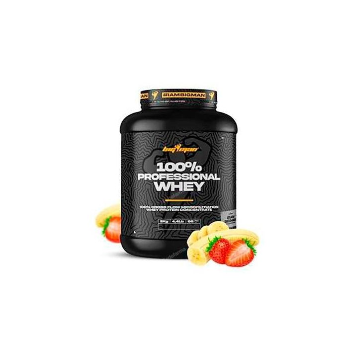 BIGMAN 100% Professional Whey 2 Kg Fresa-Plátano
