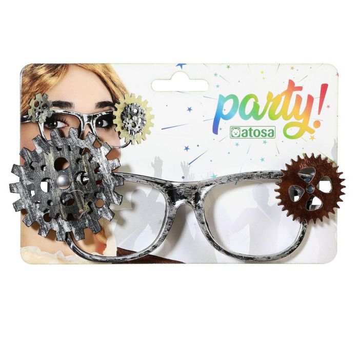 Gafas Steampunk Doradas con Engranajes - Accesorio para Look Retrofuturista 1 Gafas Steampunk Doradas con Engranajes - Accesorio para Look Retrofuturista 1