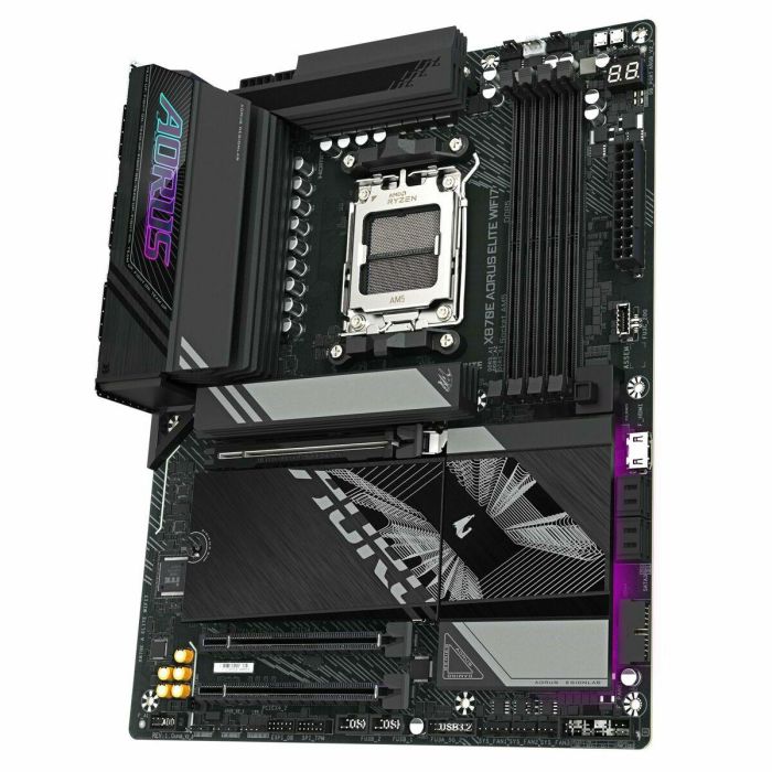 GIGABYTE Placa Base X870E A ELITE WIFI7 - Compatible con AMD Ryzen 9000, Wi-Fi 7, DDR5 hasta 8000MHz, 4xPCIe 5.0, 4xM.2, Ref. 9MX87EEL7-00-10 8 GIGABYTE Placa Base X870E A ELITE WIFI7 - Compatible con AMD Ryzen 9000, Wi-Fi 7, DDR5 hasta 8000MHz, 4xPCIe 5.0, 4xM.2, Ref. 9MX87EEL7-00-10 8