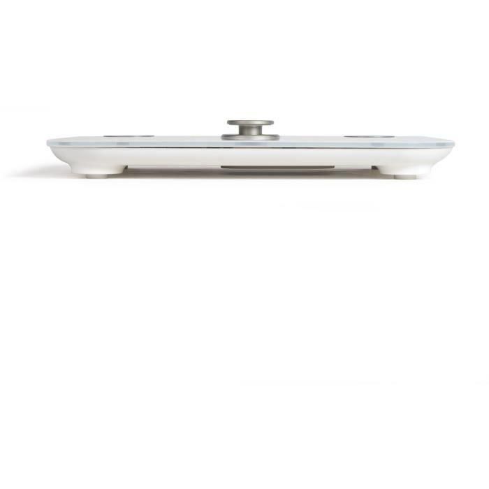 Báscula de impedancia de dinamo - LIVOO - DOM465W - Sin batería - 6 indicadores - Máx. 150 kg - 4 perfiles - LCD - Blanco 2