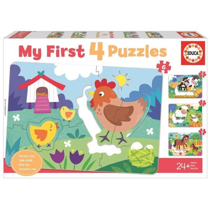 Puzzles progresivos 5-6-7-8 piezas mamás y bebés my first puzzles Puzzles progresivos 5-6-7-8 piezas mamás y bebés my first puzzles