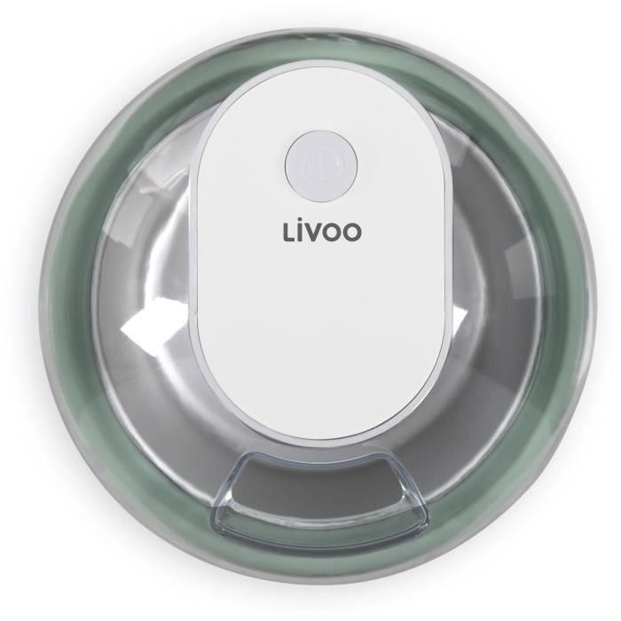 Livoo DOM461 Heladera 1 L con Depósito Acumulador de Frío, Cuchilla Mezcladora, Tapa Transparente y Molde para 7 Helados con Palitos 5