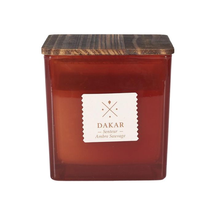 Home Deco Factory Vela Perfumada Colección Cocooning Nairobi, Dakar, Zanzibar Vidrio Tapa Madera 550g 40h 4