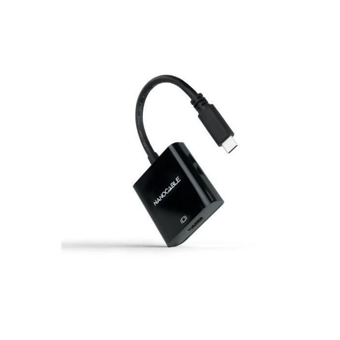 Nanocable 10.16.4102-BK Adaptador Conversor USB-C Macho a HDMI Hembra 4K@30Hz 15cm Negro Plug & Play para Macbook Pro Nanocable 10.16.4102-BK Adaptador Conversor USB-C Macho a HDMI Hembra 4K@30Hz 15cm Negro Plug & Play para Macbook Pro