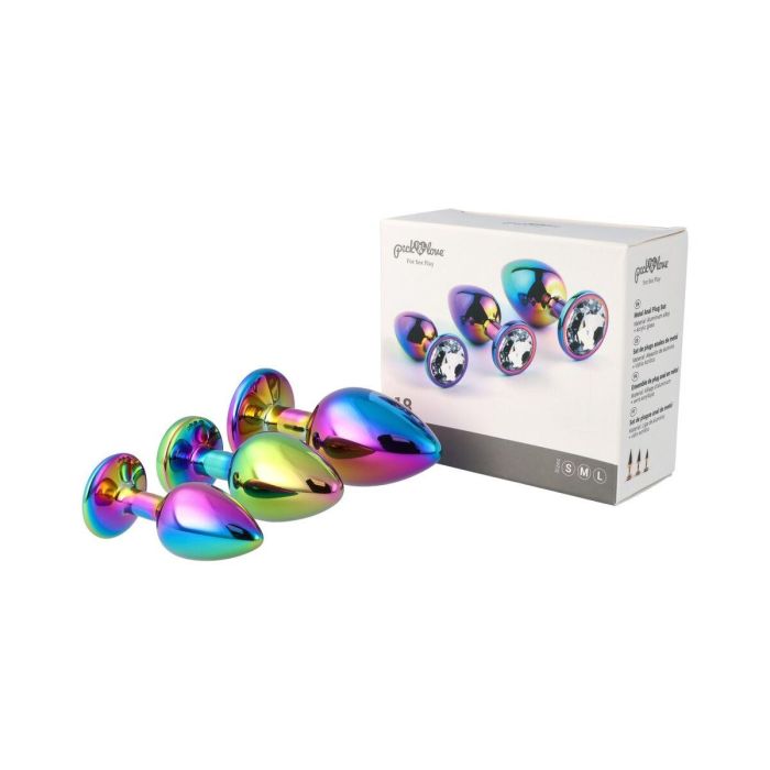 Plug Anal Pick&Love Nº 18 Multicolor 3 Piezas (8,3 cm) (9,5 cm) (7,6 cm) 9 Plug Anal Pick&Love Nº 18 Multicolor 3 Piezas (8,3 cm) (9,5 cm) (7,6 cm) 9