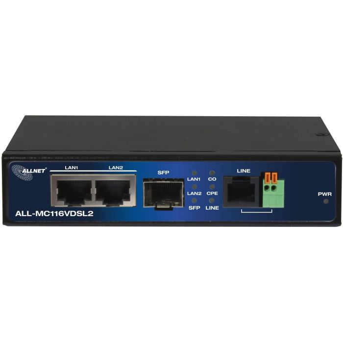 Z ALLNET Punkt-zu-Punkt Modem VDSL2 via 2-Draht unmanaged ALL-MC116V2 / Max. 3km mit max. 160Mbit/s 2 Z ALLNET Punkt-zu-Punkt Modem VDSL2 via 2-Draht unmanaged ALL-MC116V2 / Max. 3km mit max. 160Mbit/s 2
