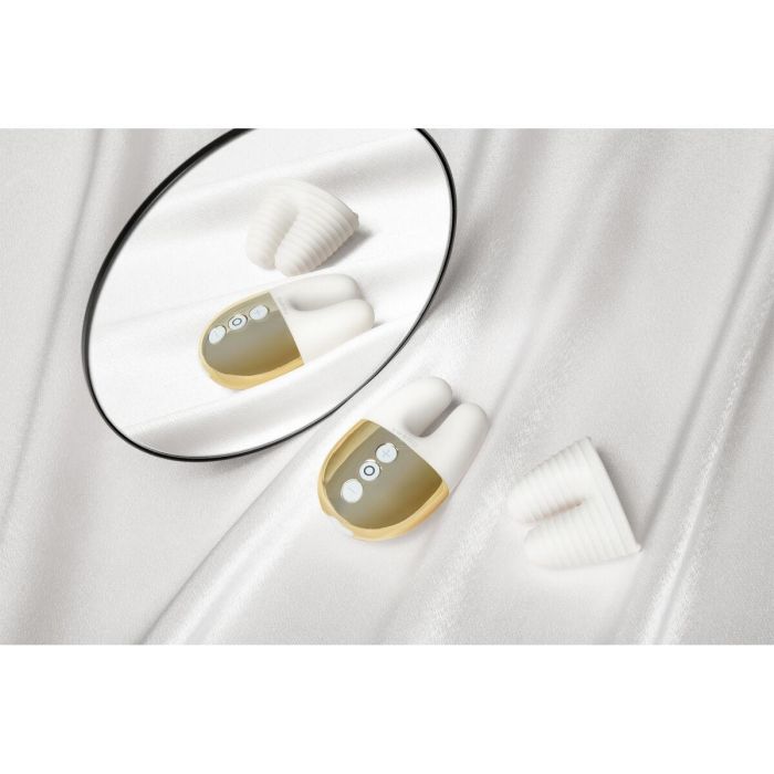 Vibrador Doble Estimulación Le Wand Blanco 9 Vibrador Doble Estimulación Le Wand Blanco 9