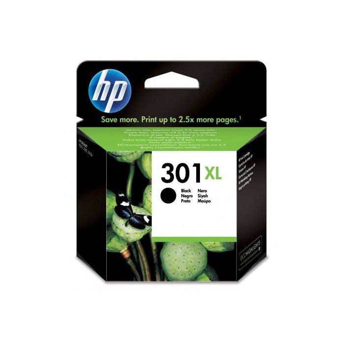 HP Envy 5530, Deskjet 1010,1510 Cartucho Negro nº301XL 8ml